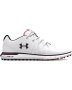 Men's Ua Hovr Fade 2 Spikeless Wide E Golf Shoes - White / 7.5