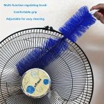 Flexible Fan Dusting Brush Non-disassembly Fan Cleaning Brush Bendable Multi Purpose Crevice Brush Microfiber Duster For Sewer S