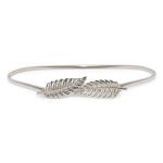 Silver Leaf Stretch Belt