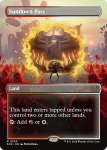 Sundown Pass Borderless Secrets Of Strixhaven - Damaged Foil