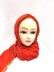 Hooded Velour Gold Trim Cape