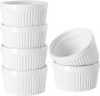 Oven Safe Baking Dishes For Creme Brulee Souffle Desserts Porcelain Ramekin Bowl