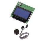 12864 Lcd Screen Display Blue Control Panel Board With Cable Accessories