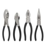 Amazon Basics Pliers Set Hand Tools For Precision Set Of 4 Black And Silver