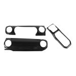 Aieosnif Car Center Console Gear Shift Panel Trim Cover For Jeep For Gladiator 2020-2022 For Wrangler 2018-2022 Carbon Fiber Gra
