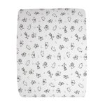 Babes & Kids Little Acorn 2 In 1 Moses Basket Fitted Sheet Changing Mat Cover - African Animals