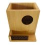 Multifunctional Bamboo Wood Retro Creative Office Supplies Pen Holder