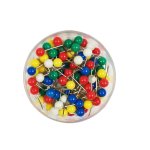 Map Pins 8MM Assorted 100 Officemate
