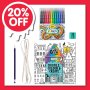 Doodle Book & Twin Tip Marker Gift Pack