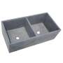 Large Charcoal Double Concrete Kitchen Butler Basin 800 X 400X 260MM