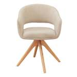 Emma Almond Swivel Dining Chair