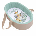 Newborn Carry Cot Safari Watercolor Pennygum Circle Portable Baby Bassinet