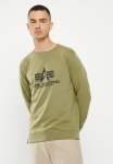 Alpha Industries Alpha Logo Crew - Olive