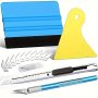 Professional 14PCS/SET Window Tint Vinyl Wrap Kit With Static Cling Ergonomic Tools For Easy Bubble-free Installation