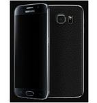 Samsung Galaxy S6 Premium 3M Carbon Fibre Back Skin Black Leather Dbrand