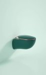 Aura-sleek Smart Wall-hung Commode- Dark Green