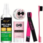 5PC Lace Wig Lace Melting Spray For Glue-less Wigs And Holding Spray Hair Adhesive For Wigs Closures Wigs And Closure Front Exte