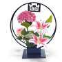 Artificial Flower Arrangement On Stand Pink