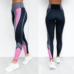 Navy And Pink Gym Pants Large - The Purple Lovey