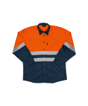 Hi-vis Two Tone Long Sleeve Work Shirt