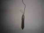 Hematite Large Point Pendulum F587