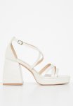 Jess Croc Block Heel - Off White