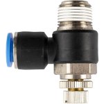 AirCraft Flow Control Swivel Elbow Pu 10MM X 3 8" M