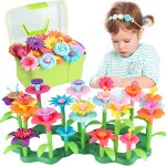 72PCS Flower Garden Building Set: Stem Educational Activity For 3-6 Year Old Boys & Girls - Arts & Crafts Toys Gifts For Prescho