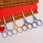 Vintage Stainless Steel 304 Embroidery Scissors: Sewing Fabric Cutter Tailor Shears Thread Cutting Tool