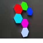 6PK Rgb Remote Lights Stickup