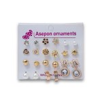 Fashion Earring Ornaments 12 Pair Assorted