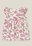 Cotton On Megan Sleeveless Ruffle Dress - Vanilla blush Pink Folkie Floral