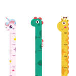 Giraffe Height Sticker Wall Sticker Measuring Height Ruler Children's Room Bedroom Decoration Cartoon Wall Wallpaper Self-adhesi