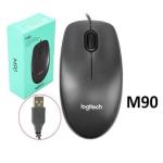 Logitech M90 Wired Mouse Black USB Optical Sensor Tracking