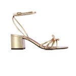 Ankle Strap Leaf Sandal -platino