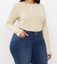 Women's Plus Open Back Bodysuit - Stone