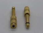 Cyberdyne 3.5MM Mono Female To 6.35MM Mono Male Adaptor