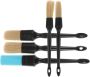 5 Pieces Detailing Brushes Car Cleaning Ergonomic Handles Soft Bristles