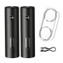 Electric Salt Pepper Grinder Set With Base Automatic Pepper Mills 2 Packs