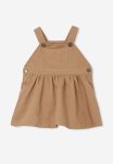 Cotton On Lara Pinafore Dress - Taupy Brown