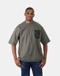 Flock Logo Mil Green T-Shirt - XXL Green