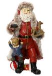 Santa With Bear And Rocking Horse 9.5X11X22CM
