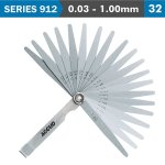 32-BLADE Feeler Gauge Set Length 100MM 0.03-1.00MM AC912-100-32
