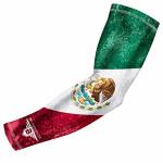 Bucwild Sports Mexico Flag Compression Arm Sleeve - Youth & Adult Sizes - Perfect For Baseball Basketball Football