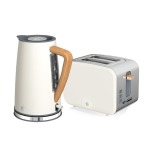 Swan Nordic White Kettle And 2 Slice Toaster Pack