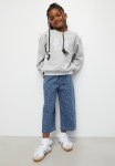 PoP Candy Cropped Wide Leg Jeans-blue