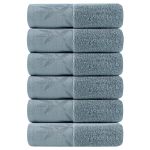 Seisso Hand Towels 6 Pack Ultra Soft And Highly Absorbent Bathroom Bath Hand Towel Luxury Bamboo Viscose Hand Towels Multipurpos