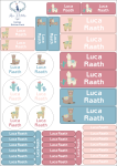 School Labels : Llama Theme