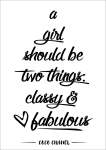 Classy & Fabulous - Acrylic Wall Print - 600MM X 600MM