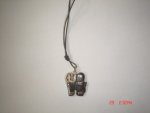 Hematite Elephant Pendant F336